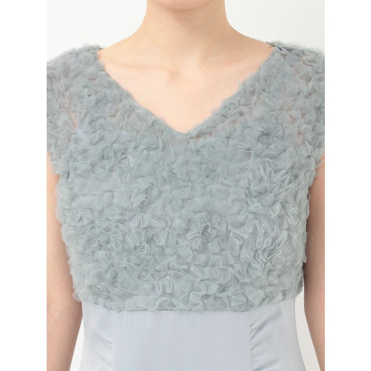 チュールフリルドッキングサテンワンピース | MERCURYDUO | 詳細画像24 