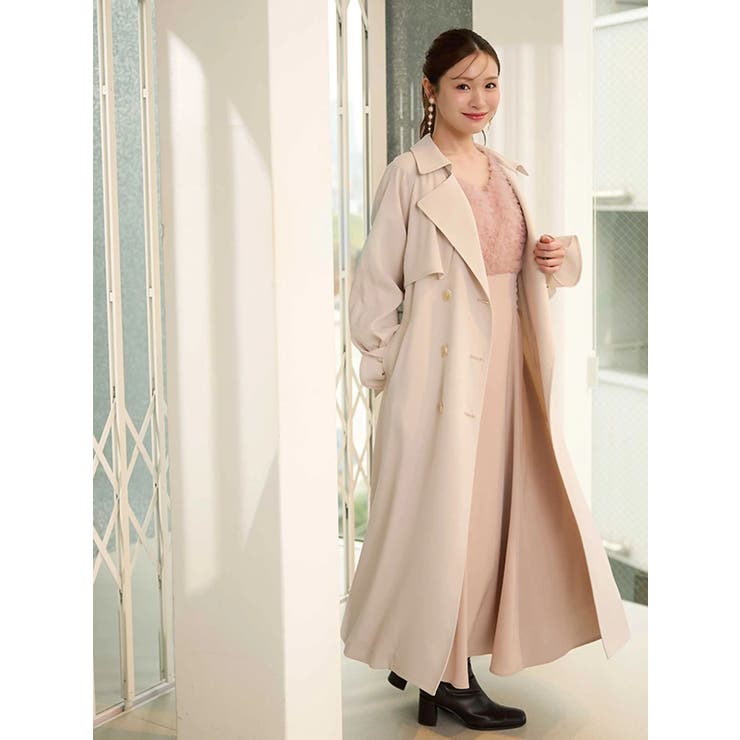 チュールフリルドッキングサテンワンピース | MERCURYDUO | 詳細画像3 