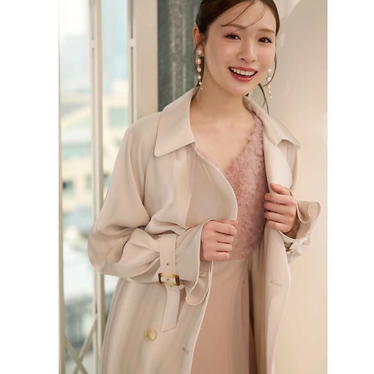 チュールフリルドッキングサテンワンピース | MERCURYDUO | 詳細画像6 