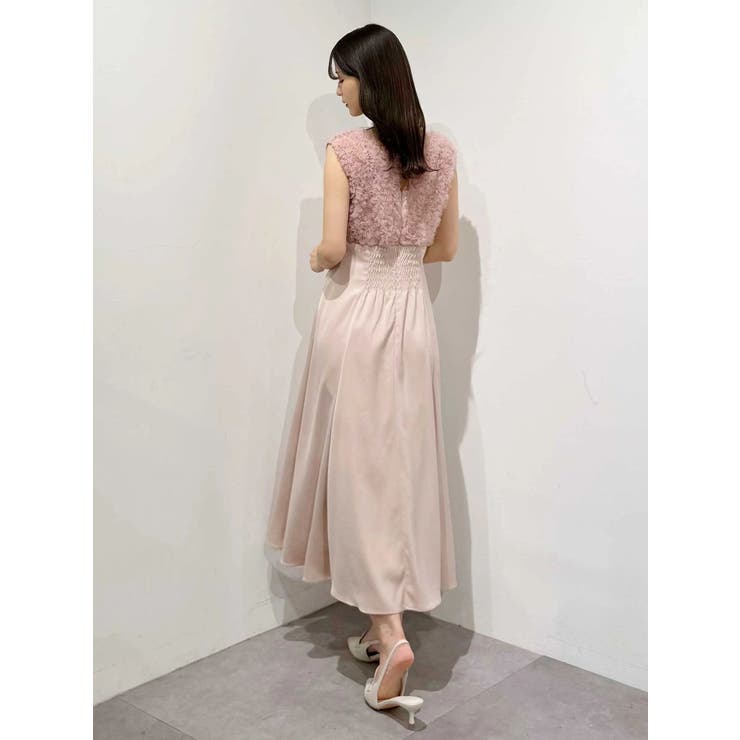 チュールフリルドッキングサテンワンピース | MERCURYDUO | 詳細画像9 