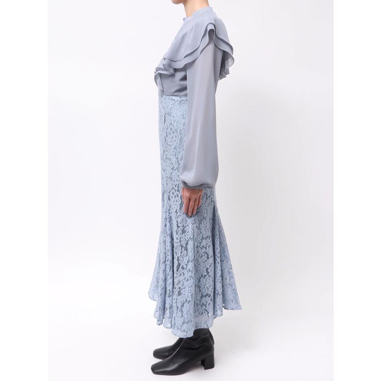 レース切替マーメイドワンピース | MERCURYDUO | 詳細画像11 