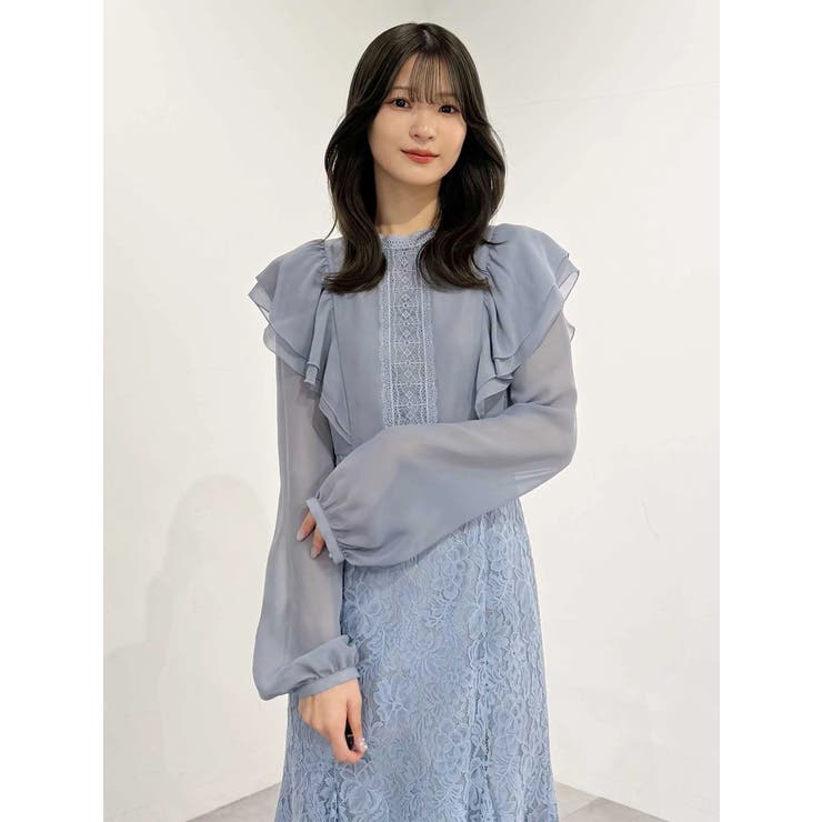 レース切替マーメイドワンピース | MERCURYDUO | 詳細画像5 