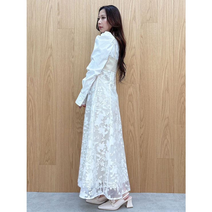 アシメビスチェドッキングパワショルシャツワンピース | MERCURYDUO | 詳細画像17 