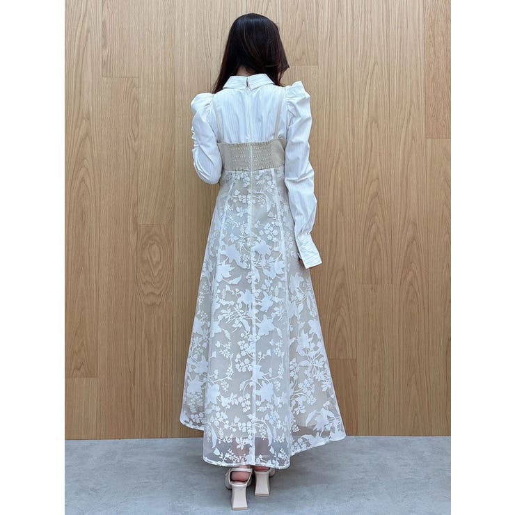 アシメビスチェドッキングパワショルシャツワンピース | MERCURYDUO | 詳細画像18 