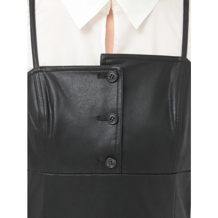 アシメビスチェドッキングパワショルシャツワンピース | MERCURYDUO | 詳細画像27 