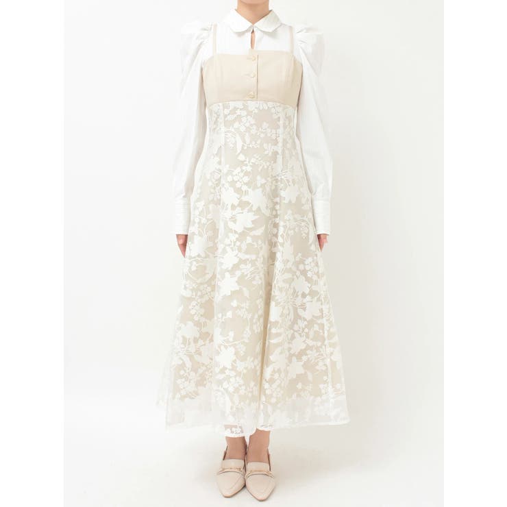 アシメビスチェドッキングパワショルシャツワンピース | MERCURYDUO | 詳細画像34 