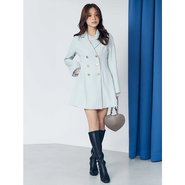 2WAYフィット&フレアジャケットワンピース | MERCURYDUO | 詳細画像10 