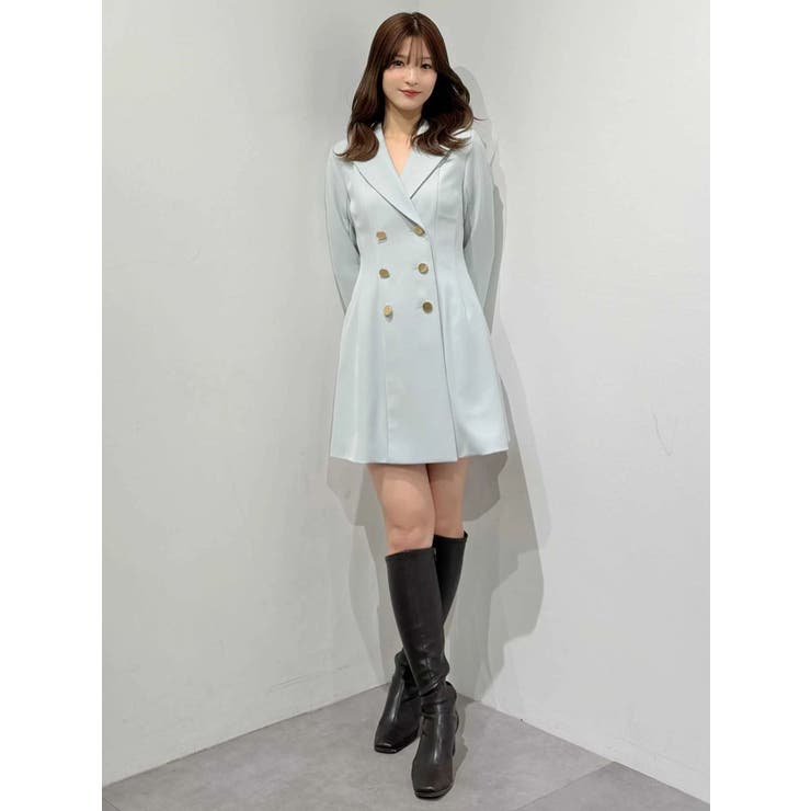 2WAYフィット&フレアジャケットワンピース | MERCURYDUO | 詳細画像15 