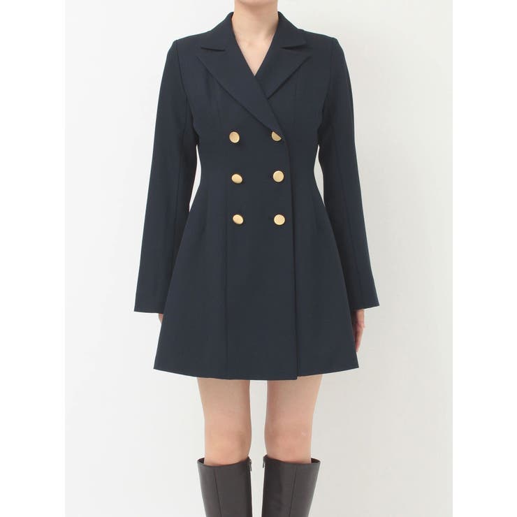 2WAYフィット&フレアジャケットワンピース | MERCURYDUO | 詳細画像19 