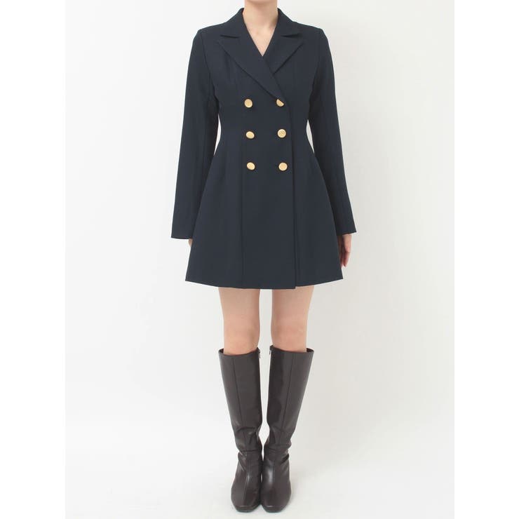 2WAYフィット&フレアジャケットワンピース | MERCURYDUO | 詳細画像28 