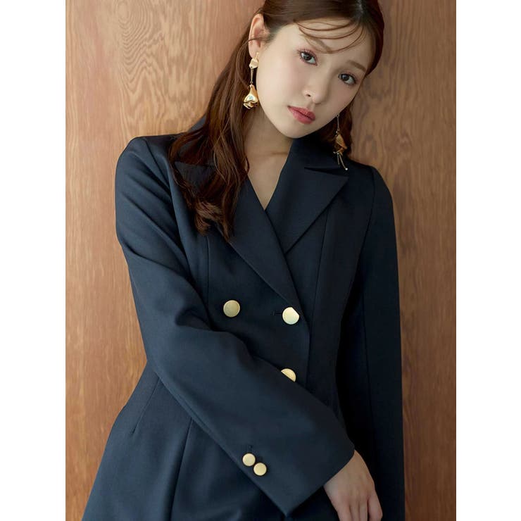 2WAYフィット&フレアジャケットワンピース | MERCURYDUO | 詳細画像4 