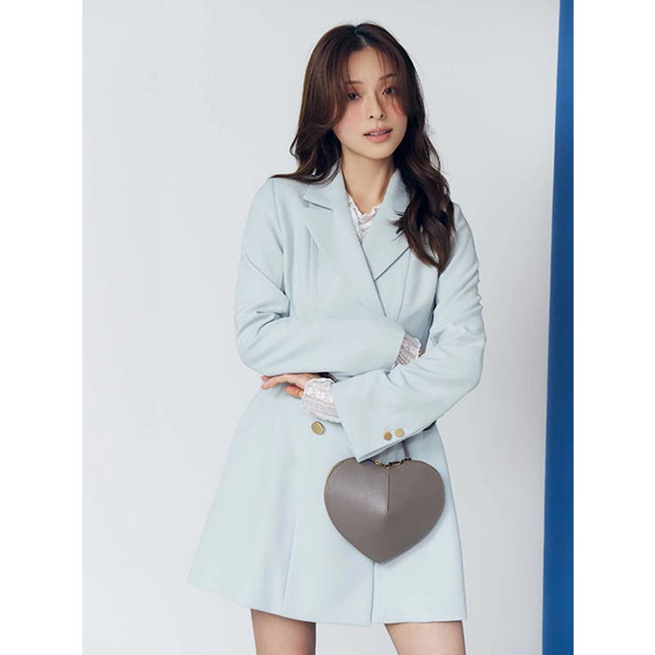 2WAYフィット&フレアジャケットワンピース | MERCURYDUO | 詳細画像7 