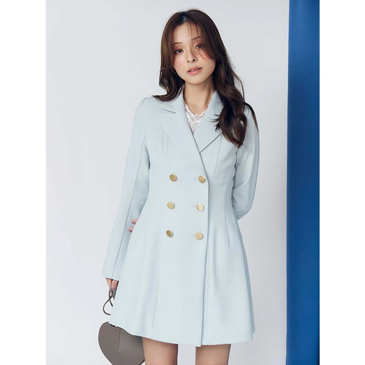 ミントグリーン | 2WAYフィット&フレアジャケットワンピース | MERCURYDUO