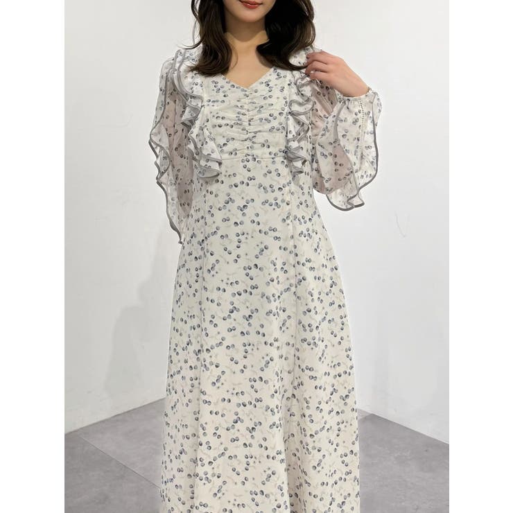 ダブルラッフルバイカラーパイピングワンピース | MERCURYDUO | 詳細画像18 