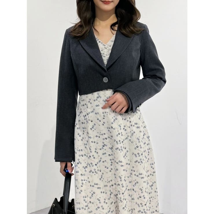 ダブルラッフルバイカラーパイピングワンピース | MERCURYDUO | 詳細画像21 