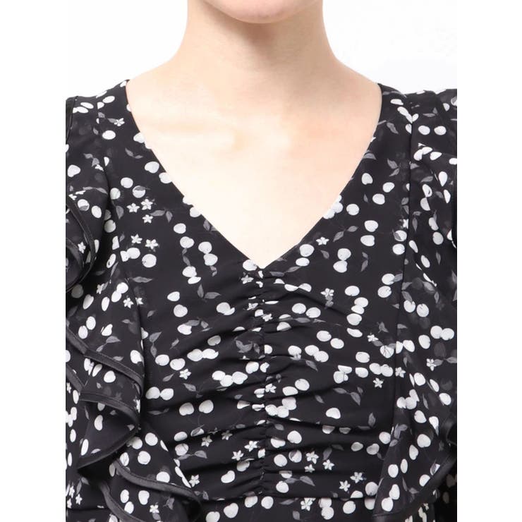 ダブルラッフルバイカラーパイピングワンピース | MERCURYDUO | 詳細画像25 