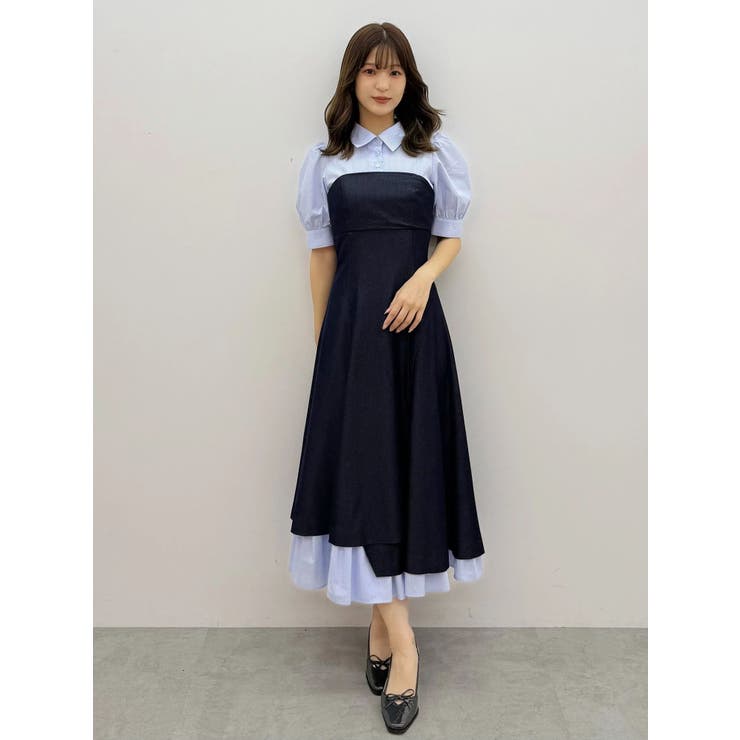 シャツドッキングベアワンピース | MERCURYDUO | 詳細画像15 