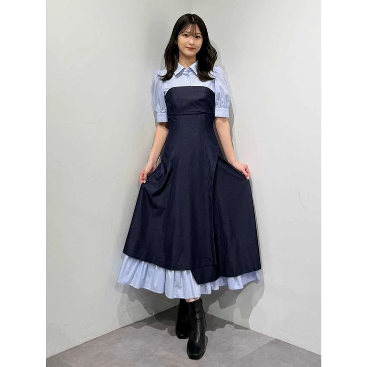 シャツドッキングベアワンピース | MERCURYDUO | 詳細画像23 