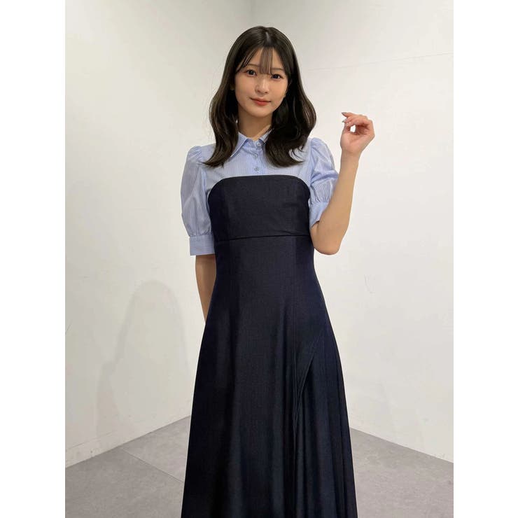 シャツドッキングベアワンピース | MERCURYDUO | 詳細画像26 