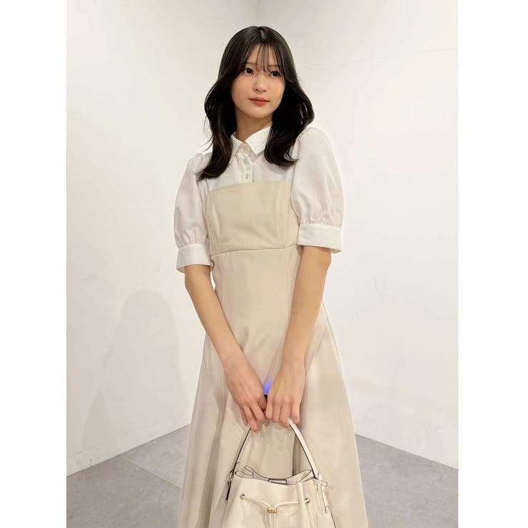 シャツドッキングベアワンピース | MERCURYDUO | 詳細画像30 