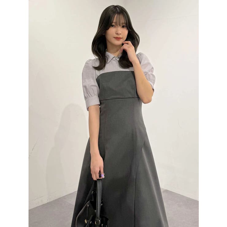 シャツドッキングベアワンピース | MERCURYDUO | 詳細画像34 