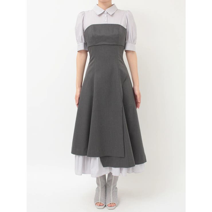 シャツドッキングベアワンピース | MERCURYDUO | 詳細画像35 