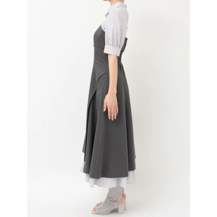 シャツドッキングベアワンピース | MERCURYDUO | 詳細画像36 