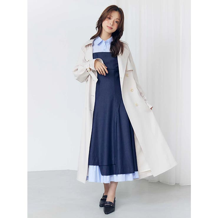 シャツドッキングベアワンピース | MERCURYDUO | 詳細画像9 