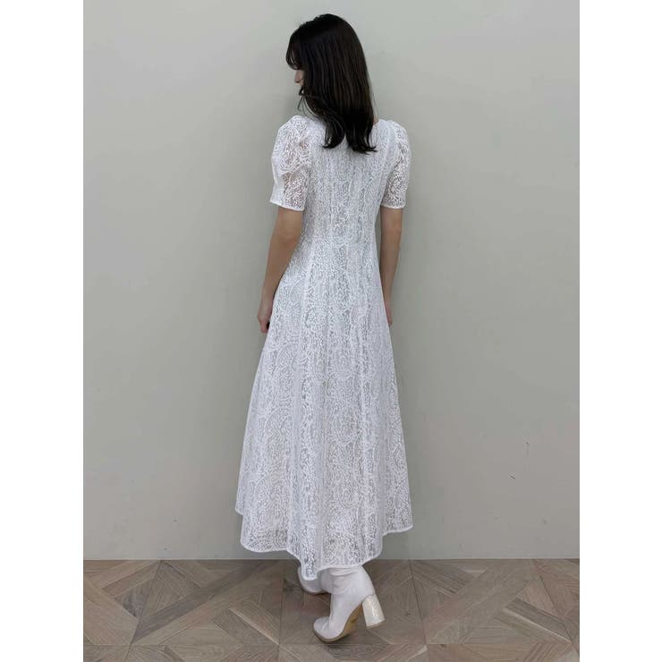 レースパイピングロングワンピース | MERCURYDUO | 詳細画像21 