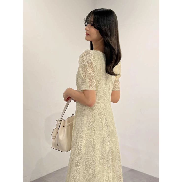 レースパイピングロングワンピース | MERCURYDUO | 詳細画像31 