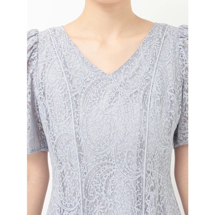 レースパイピングロングワンピース | MERCURYDUO | 詳細画像35 