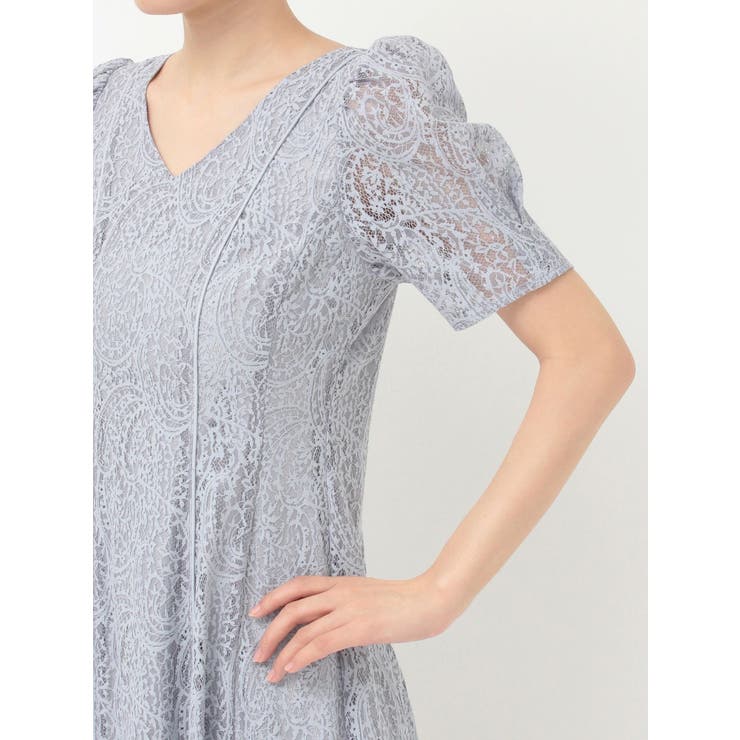 レースパイピングロングワンピース | MERCURYDUO | 詳細画像36 