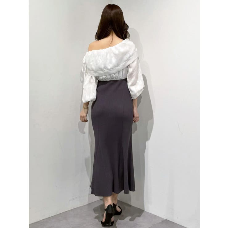 ブラウスドッキングニットワンピース | MERCURYDUO | 詳細画像10 