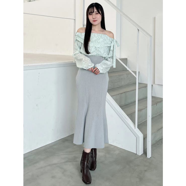 ブラウスドッキングニットワンピース | MERCURYDUO | 詳細画像14 