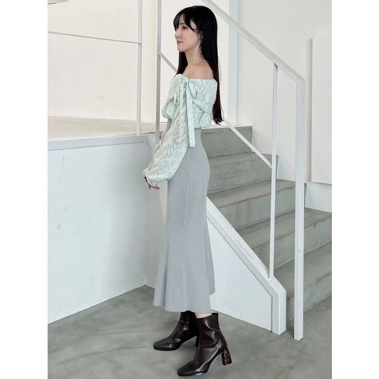 ブラウスドッキングニットワンピース | MERCURYDUO | 詳細画像15 