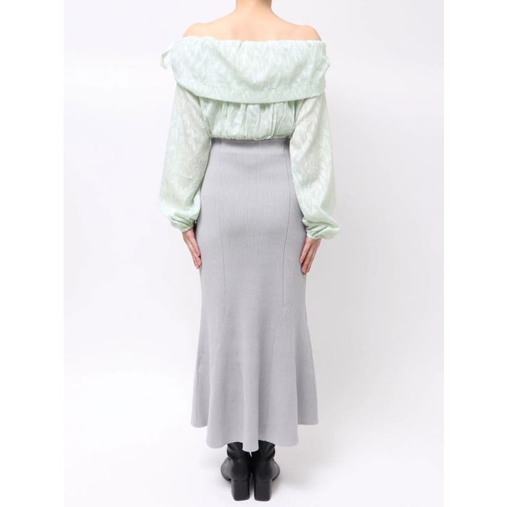 ブラウスドッキングニットワンピース | MERCURYDUO | 詳細画像21 