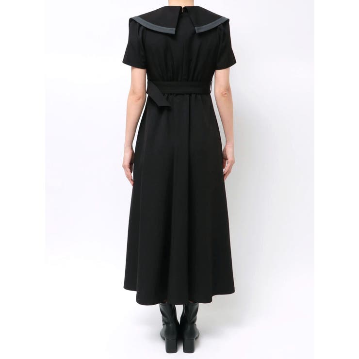 バイカラーハーフスリーブトレンチフレアワンピース | MERCURYDUO | 詳細画像27 