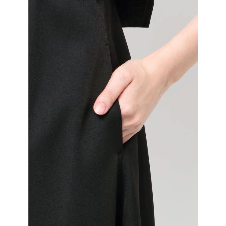 バイカラーハーフスリーブトレンチフレアワンピース | MERCURYDUO | 詳細画像30 