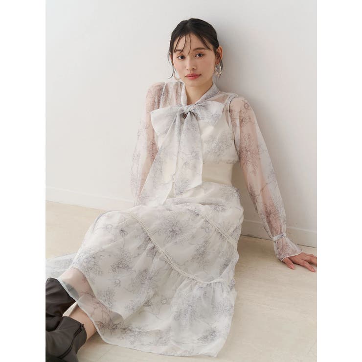 トワルドジュイボウタイウエストリブワンピース | MERCURYDUO | 詳細画像10 