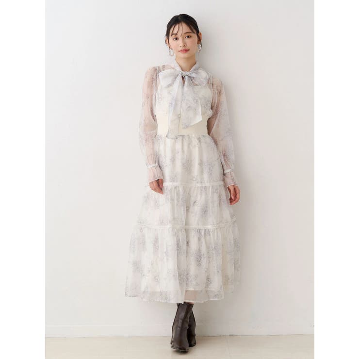 トワルドジュイボウタイウエストリブワンピース | MERCURYDUO | 詳細画像9 