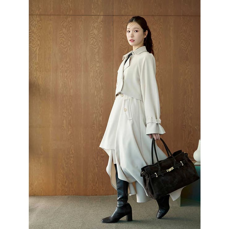 【セットアップ着用可】トレンチライクジャンスカ | MERCURYDUO | 詳細画像4 