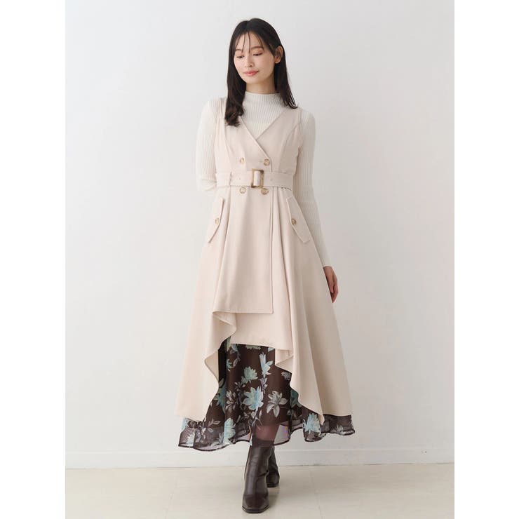 【セットアップ着用可】トレンチライクジャンスカ | MERCURYDUO | 詳細画像7 