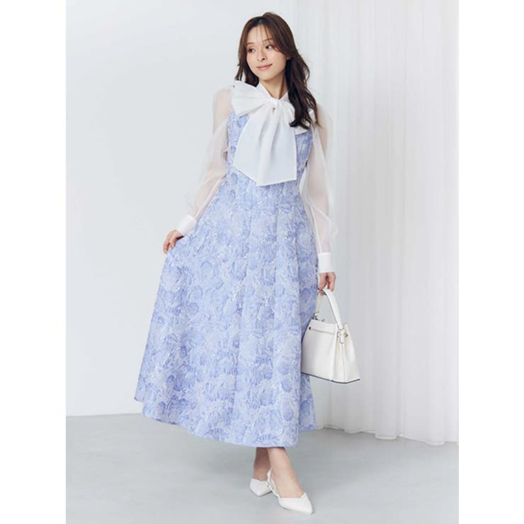 オーガンジービッグボウタイブラウス | MERCURYDUO | 詳細画像10 