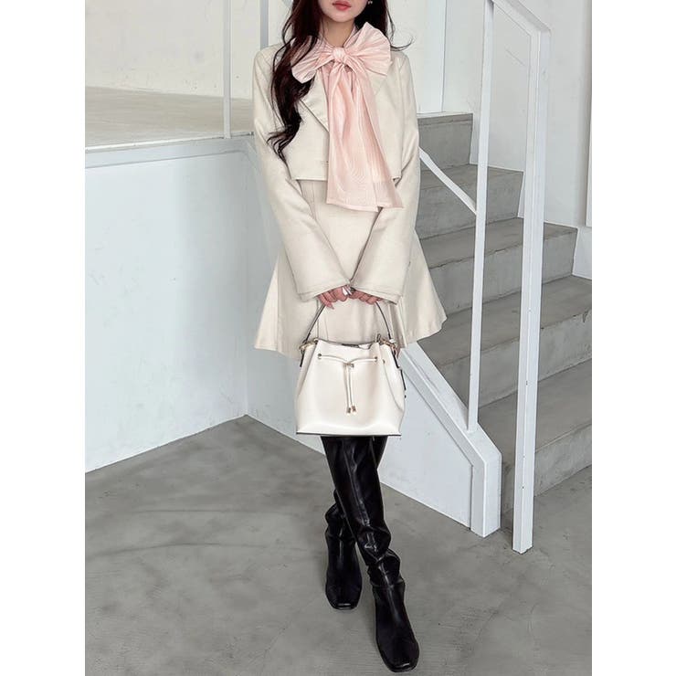 オーガンジービッグボウタイブラウス | MERCURYDUO | 詳細画像33 