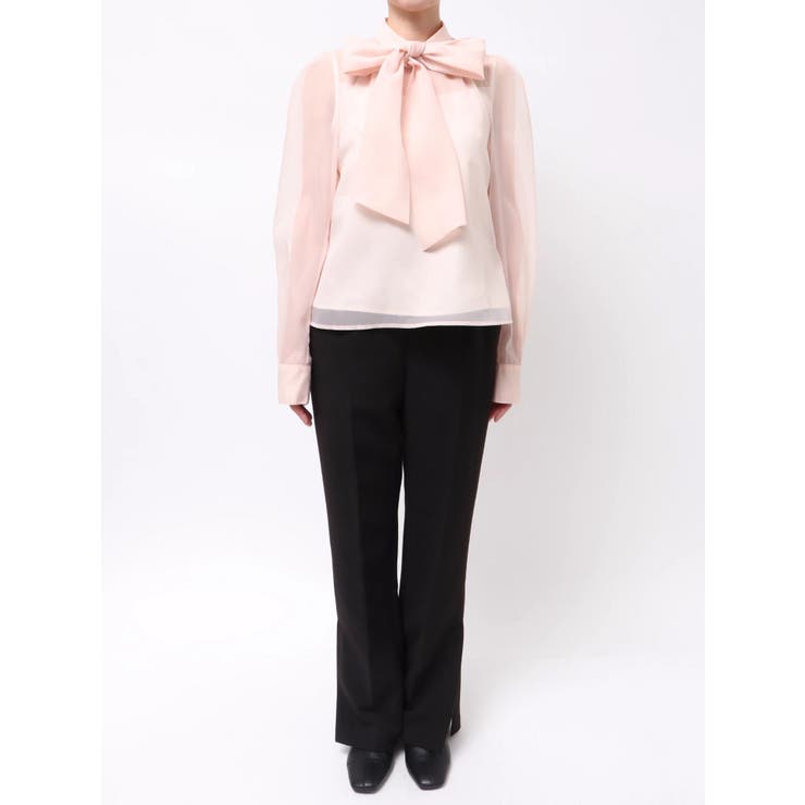 オーガンジービッグボウタイブラウス | MERCURYDUO | 詳細画像43 