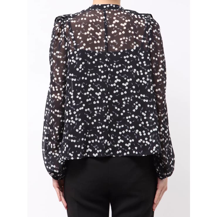 ダブルラッフルバイカラーパイピングブラウス | MERCURYDUO | 詳細画像30 