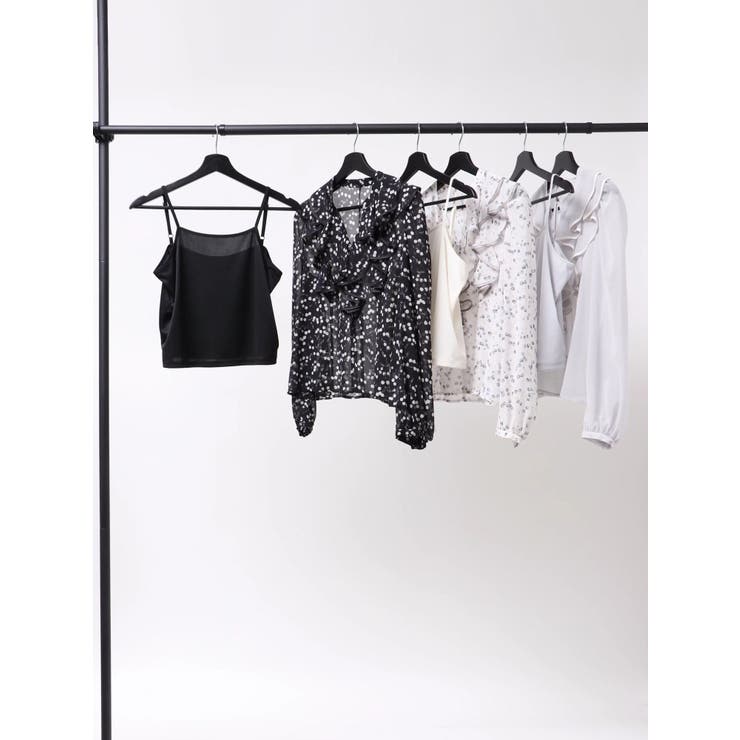 ダブルラッフルバイカラーパイピングブラウス | MERCURYDUO | 詳細画像35 