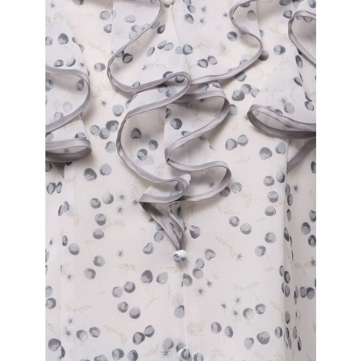 ダブルラッフルバイカラーパイピングブラウス | MERCURYDUO | 詳細画像38 