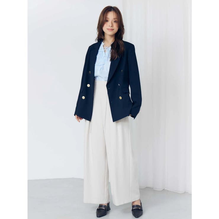 シフォンロングスリーブラッフルブラウス | MERCURYDUO | 詳細画像12 