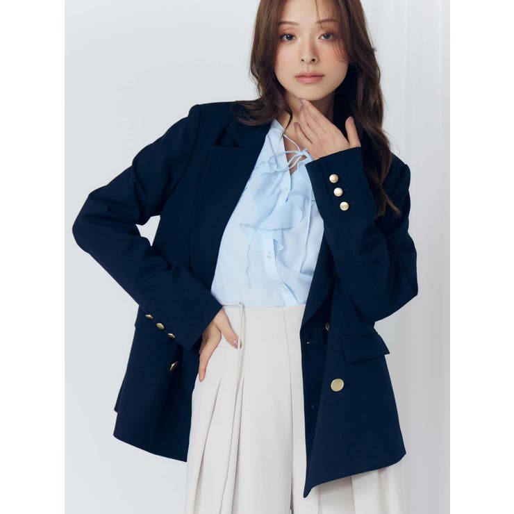 シフォンロングスリーブラッフルブラウス | MERCURYDUO | 詳細画像13 